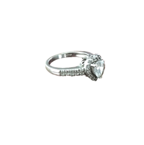 Heart CZ Ring - Picture 2 of 4